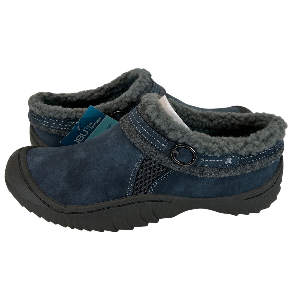 JBU Jambu Ginger Blue Womens Casual Clog Mule Shoes Size 6 Memory Foam New